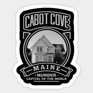 Cabot Cove Murder Capital In The World Sticker